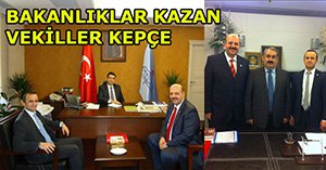 Ercoşkun ve Küpçü kapı kapı bakanlıkları geziyorlar