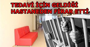 Mahkum dişi bahane etti, sonra hastaneden kaçtı