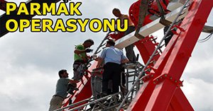 20 metre yükseklikte kurtarma operasyonu!