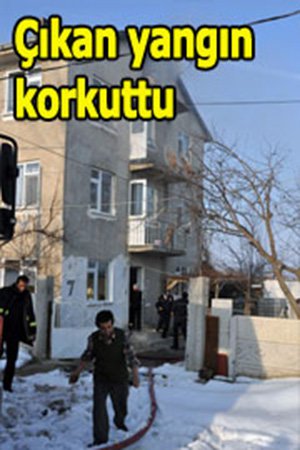 3 katlı bina az kalsın kül olacaktı...