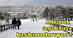 Abant aşıkları kıskandırıyor!