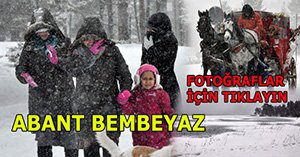 Abant'ta Arapların kar sevinci