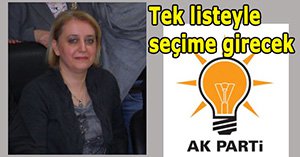 AK Parti'de tek aday
