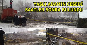 Alevlerin arasında can verdi