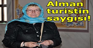 Alman turist gönülleri fethetti