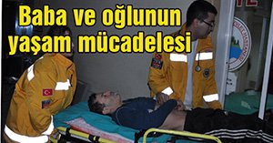 Baba ve oğlu sobadan zehirlendi