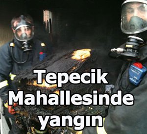 Bacadan başlayan depodaki eşyaları yaktı