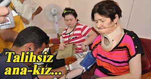 Başı dönünce merdivenden yuvarlandı...