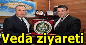 Başkana veda ziyareti..