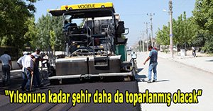 Belediyede asfalt çalışması tam gaz devam ediyor