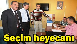 Belediye'de  seçim heyecanı başladı...