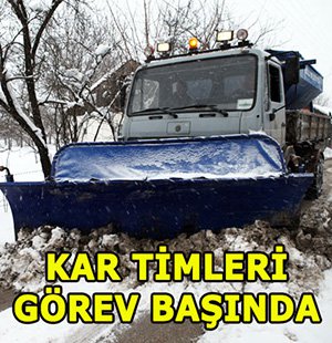 Belediyenin karla mücadele çalışmaları devam ediyor