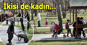 Biri keyif diğeri ekmek derdinde...