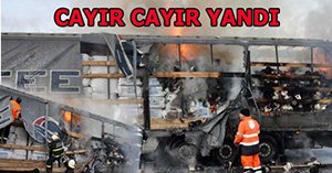 Bolu Dağı'nda alevli saatler