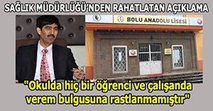 Bolu İl Sağlık Müdürlüğünden Verem açıklaması