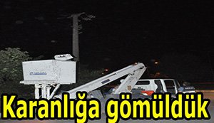 Bolu karanlığa gömüldü...