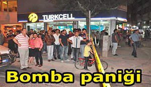 Bolu'da bomba paniği!