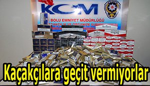 Bolu'da kaçakçılara geçit yok...