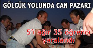 Bolu'da öğrencileri taşıyan otobüs kaza yaptı. 26 öğrenci yaralandı...