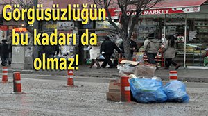 Çöpünü sokağın ortasına bıraktı!