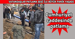 Cumhuriyet  caddesinde facianın eşiğinden dönüldü