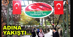 Cumhuriyet Parkı artık daha güzel...