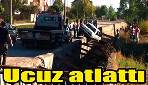 Demir korkuluklar hayatını kurtardı...