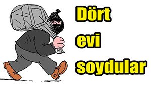 Dört evi soyan hırsızlar yakalandı...