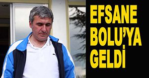 Efsane futbolcu Bolu'da...