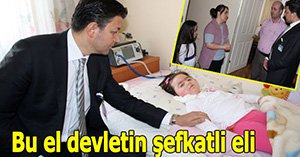 Emes hastası çocuğa evinde moral verdiler