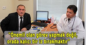 Eski başhekime başkan Yılmaz'dan ziyaret