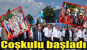 Festival coşkulu başladı...