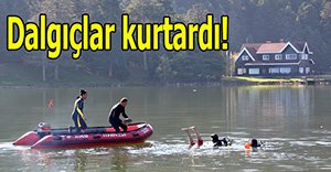 Gölcük Gölü'nde boğulan şahsı itfaiye kurtardı!