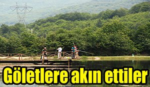 Havaların ısınmasıyla göletler doldu taştı...