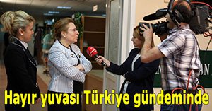 Hayır çarşısı TRT haberinde ilgisini çekti