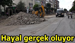 İlk kazma vuruldu...