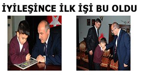 İyileşir iyileşmez Vali Özçimen’e koştu