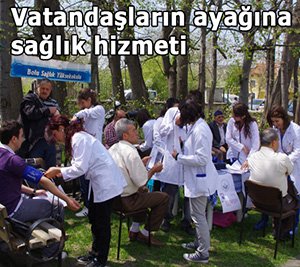 Karaköylüler evlerinin önünde sağlık taramasından geçtiler