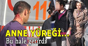 Kızının sevgilisinin kafasını yardı