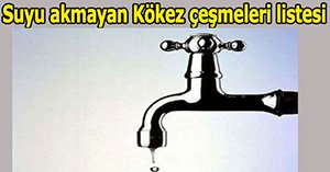 Kökez suyu sıkıntısı...