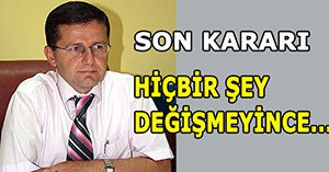 Kongrede 'Bende varım' dedi.