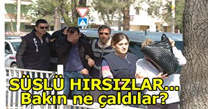 Market hırsızları yakayı ele verdi...