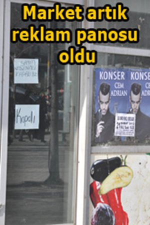 Marketti ilan panosu oldu