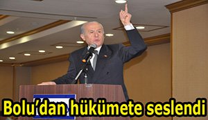 MHP lideri Bolu'ya geldi...