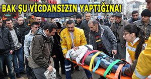 Motosikletiyle kadına çarpıp kaçtı