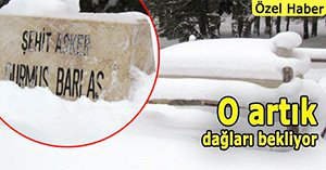 Şehidim karlar altında…