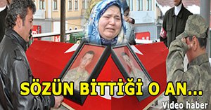 Şehidimiz gözyaşlarıyla toprağa verildi (Video Haber)