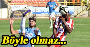 Sıcak havaya rağmen bir puan