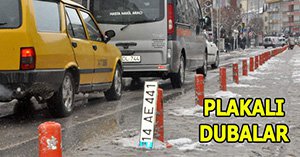 Sokak ortasında şaşırtan plaka