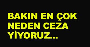 Sürücülere en çok neden ceza kesildi?